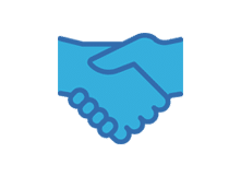 Shaking hands icon