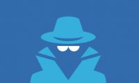 mysterious figure icon with hat and coat
