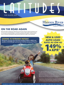 Hidden River Credit Union 2020 3rd Quarter Newsletter On The Road Again