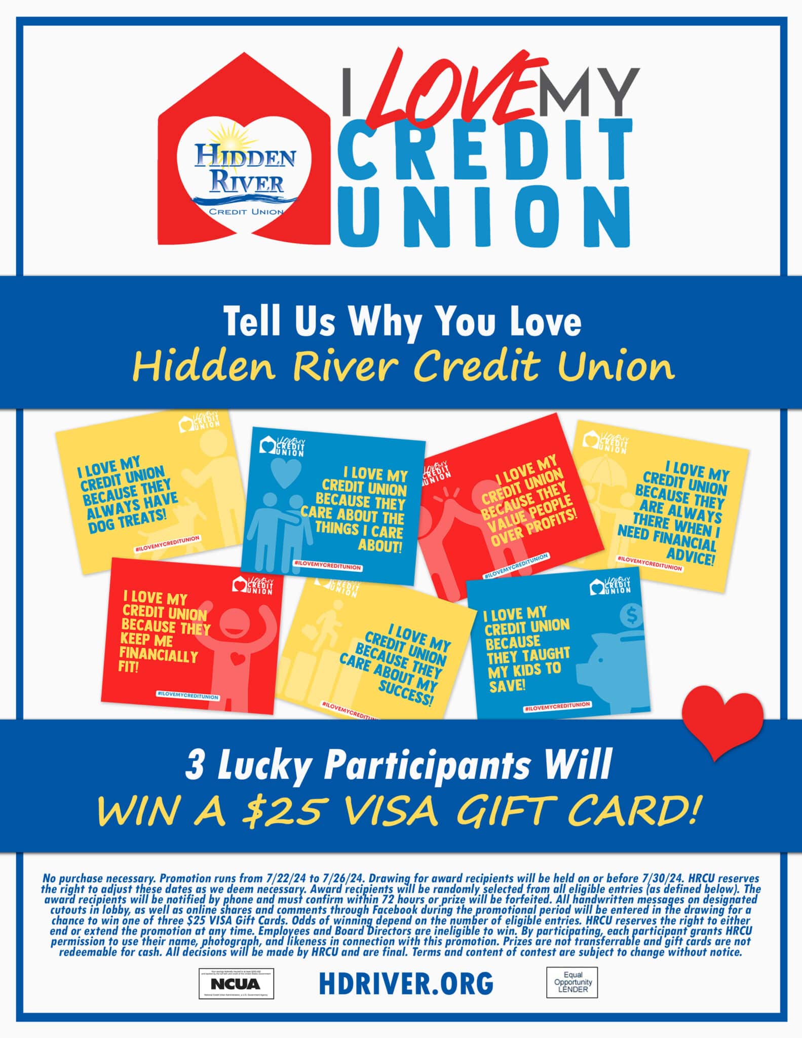 I Love My Credit Union Hidden River Credit Union