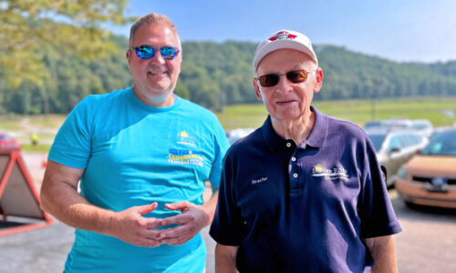 CEO John Murga and Board President George Zwiebel