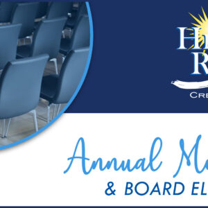 Graphic highlighting HRCU's 73rd Annual Meeting.